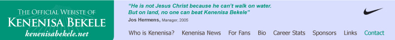 The official website of Kenenisa Bekele - kenenisabekele.net