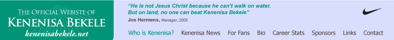 The official website of Kenenisa Bekele - kenenisabekele.net